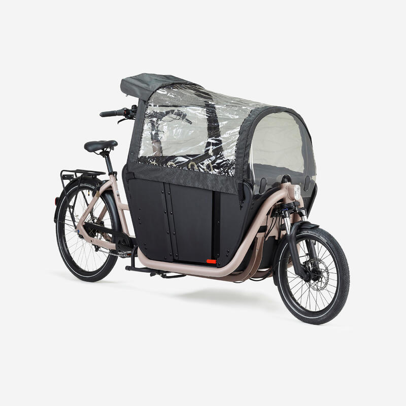 E-Lastenfahrrad Cargo Bike Long John F900E Family taupe 