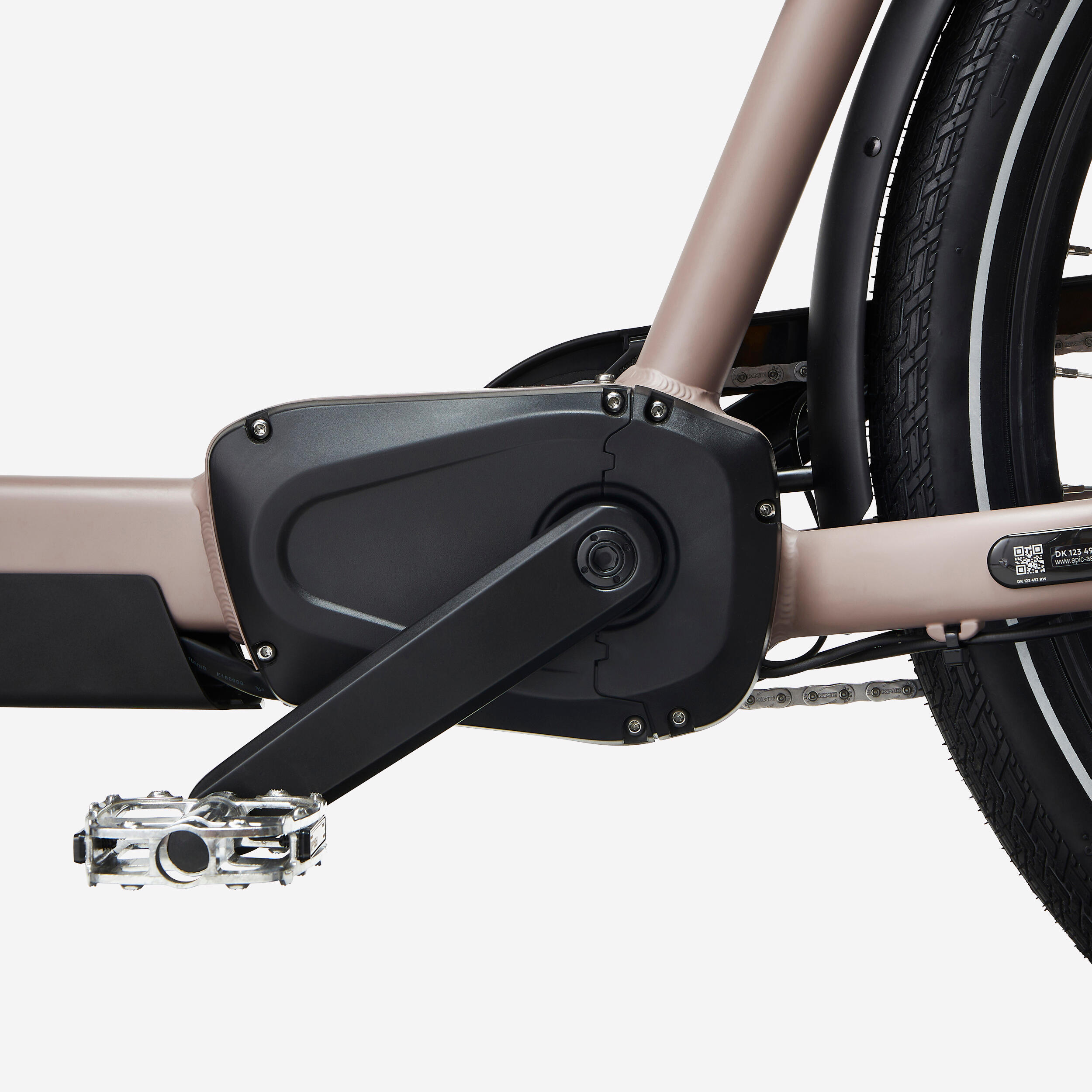 BTWIN Nákladný elektrobicykel Family F900E sivohnedý bez · záber 10