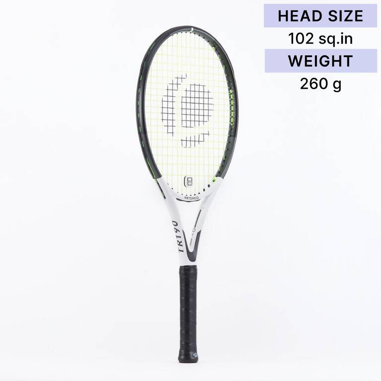 Adult Graphite Tennis Racket 260 g- TR190 Lite V2