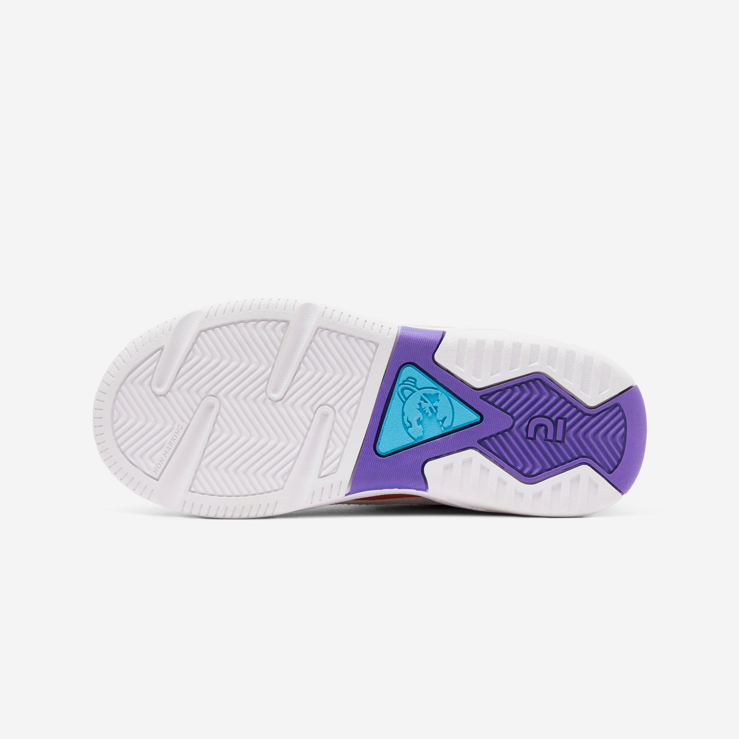 Scarpe da ginnastica bambino PLAYVENTURE CITY in cuoio con strap lilla 4/7