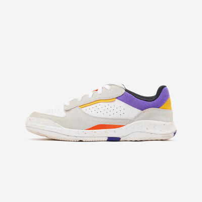 Scarpe da ginnastica bambino PLAYVENTURE CITY in cuoio con lacci nere