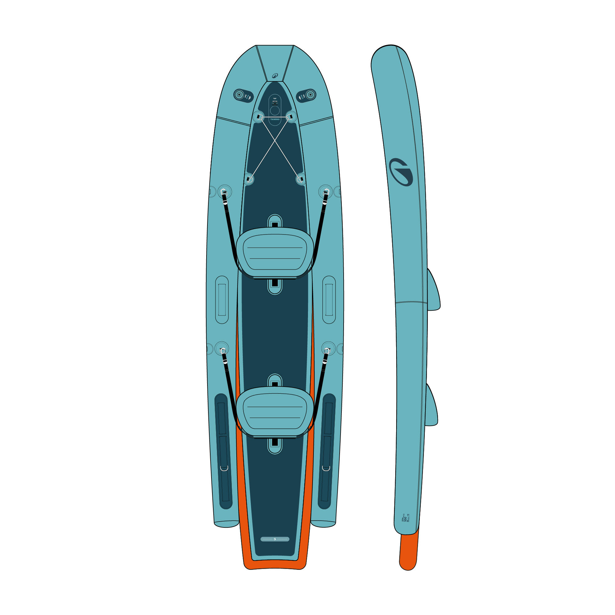 Canoa kayak insuflável robusto ideal para aluguer - 5/13