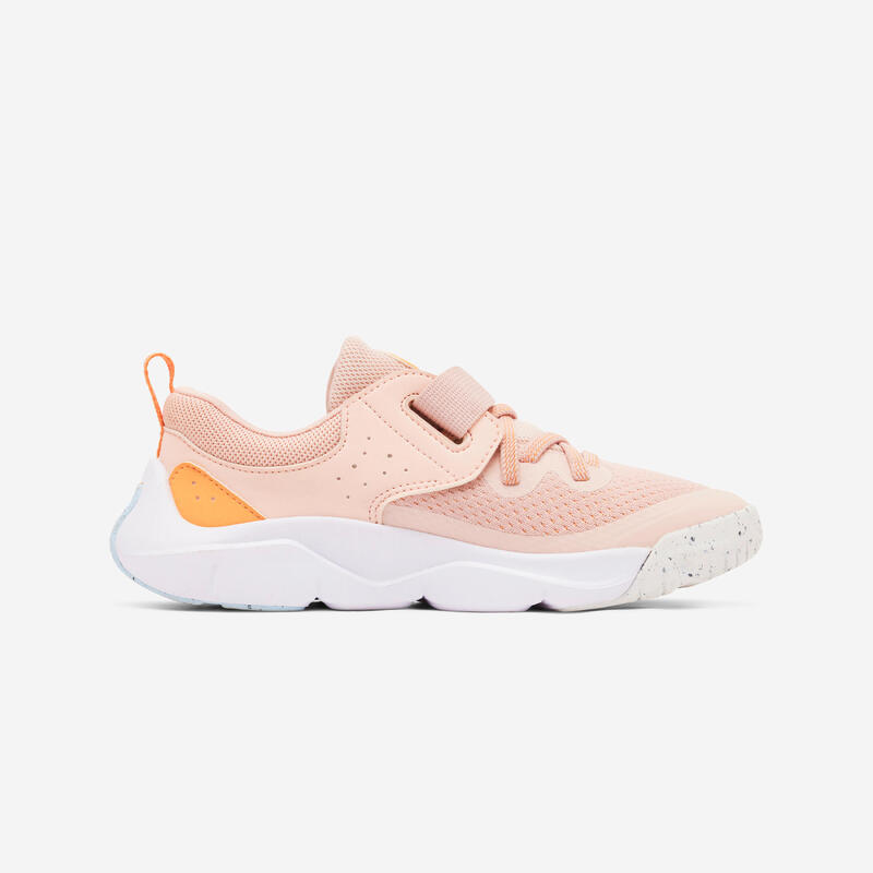 Sportschuhe Kinder Klettverschluss und elast. Schnürung - Playful Fast rosa 