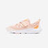 Kids' Lightweight Rip-Tab and Elasticated Laces Shoes Playful Fast - Pink