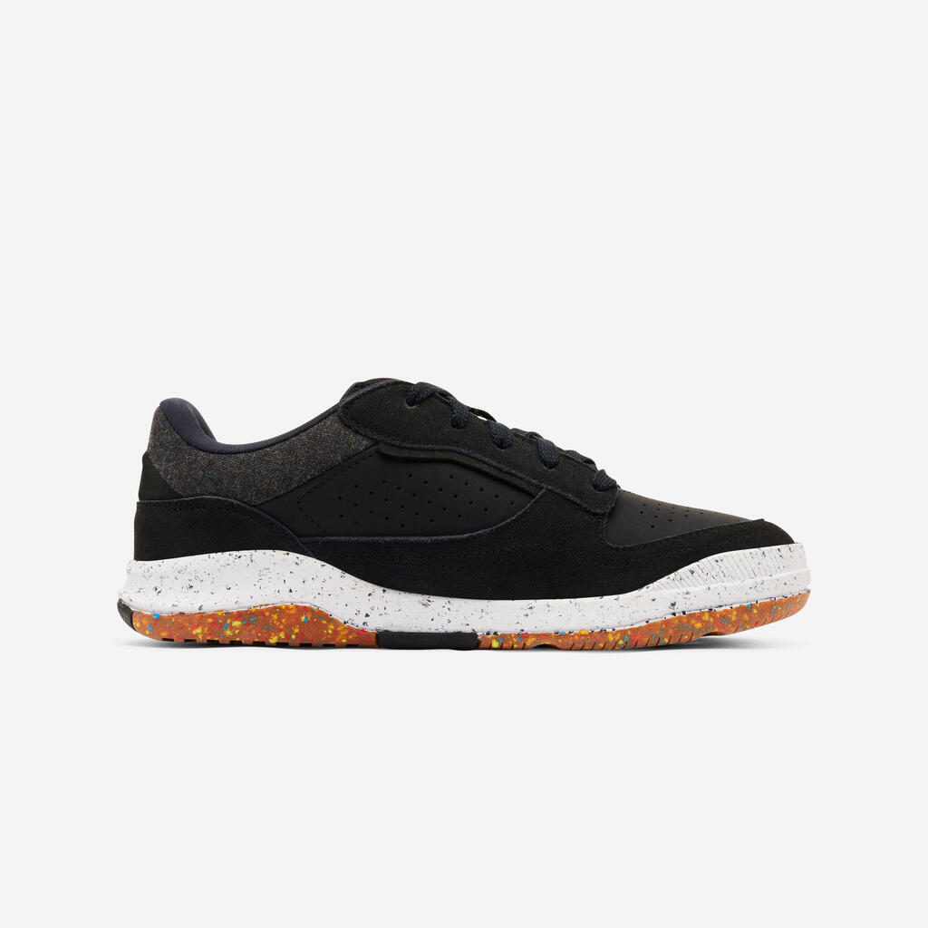 Chaussures multisport à lacets en cuir enfant mixte, Playventure city Noir