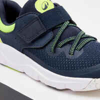 Kids' Rip-Tab & Elastic Laces Shoes Playful Fast - Navy Blue