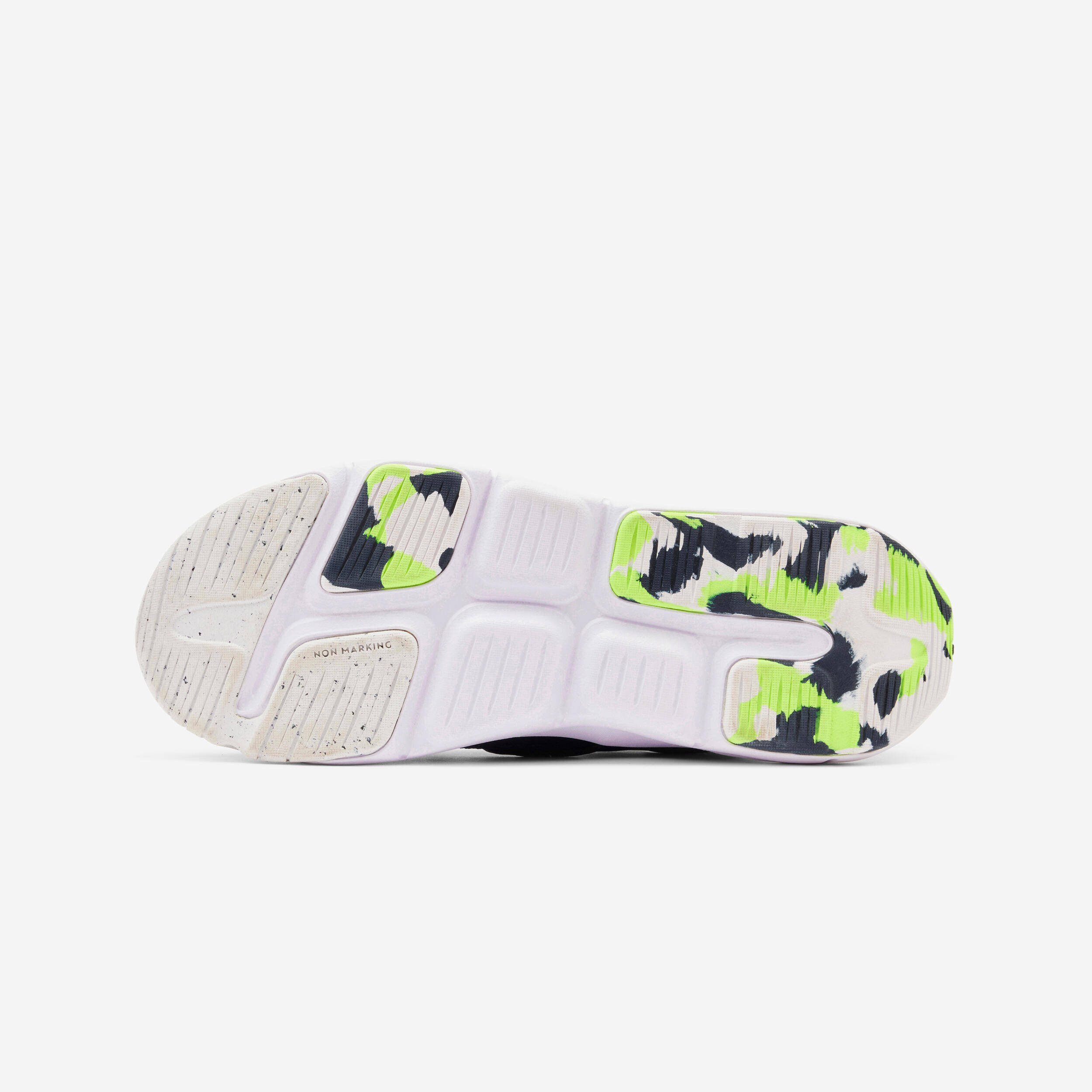 Kids' Lightweight Rip-Tab and Elasticated Laces Shoes Playful Fast - Navy Blue -  4