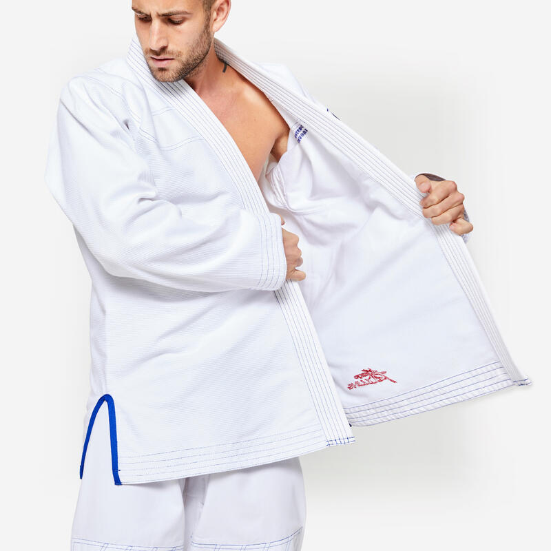 Kimono Jiu-Jitsu brazilian 450g/m² Alb