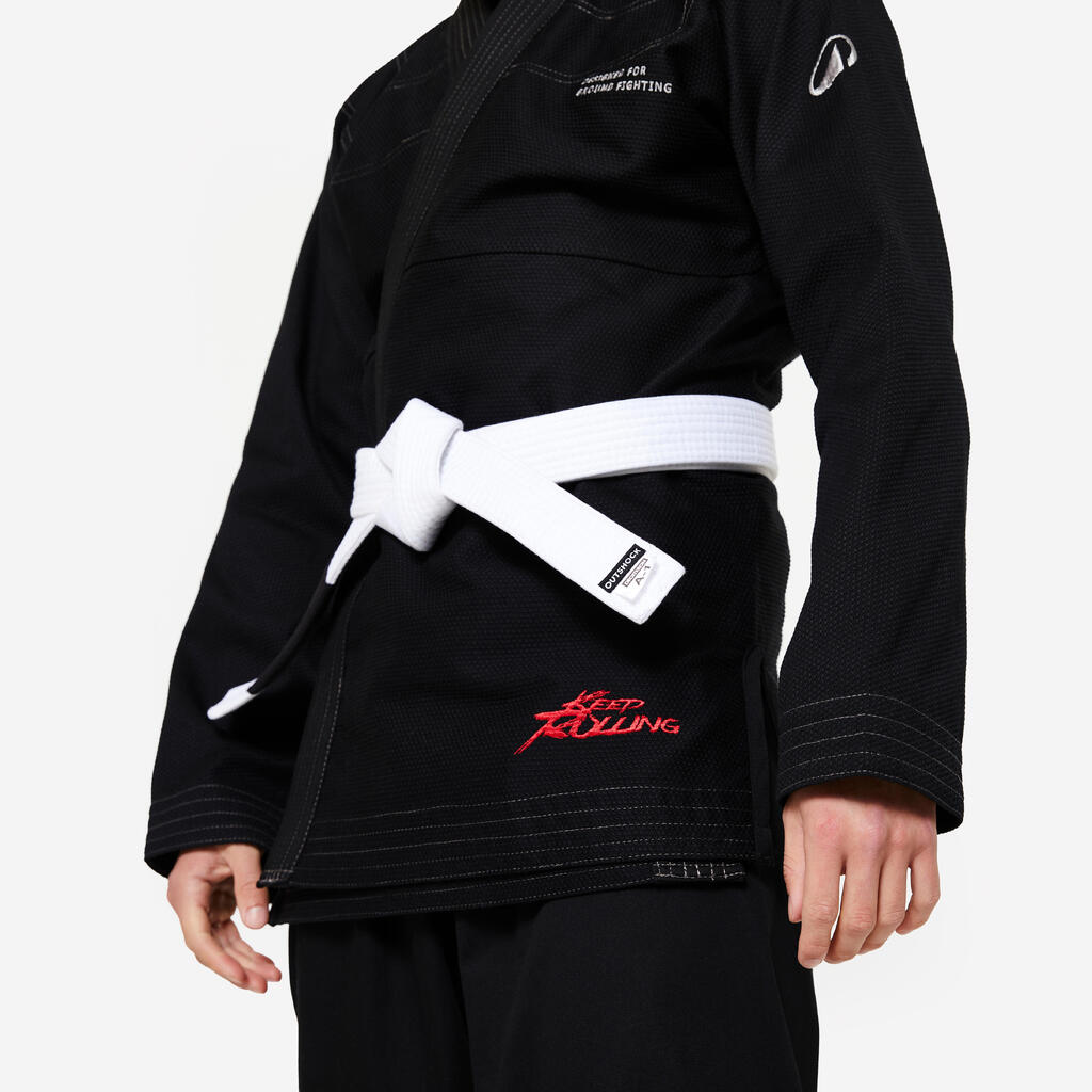 Kimono Brasilianisches Jiu-Jitsu 450 g/m² - schwarz 