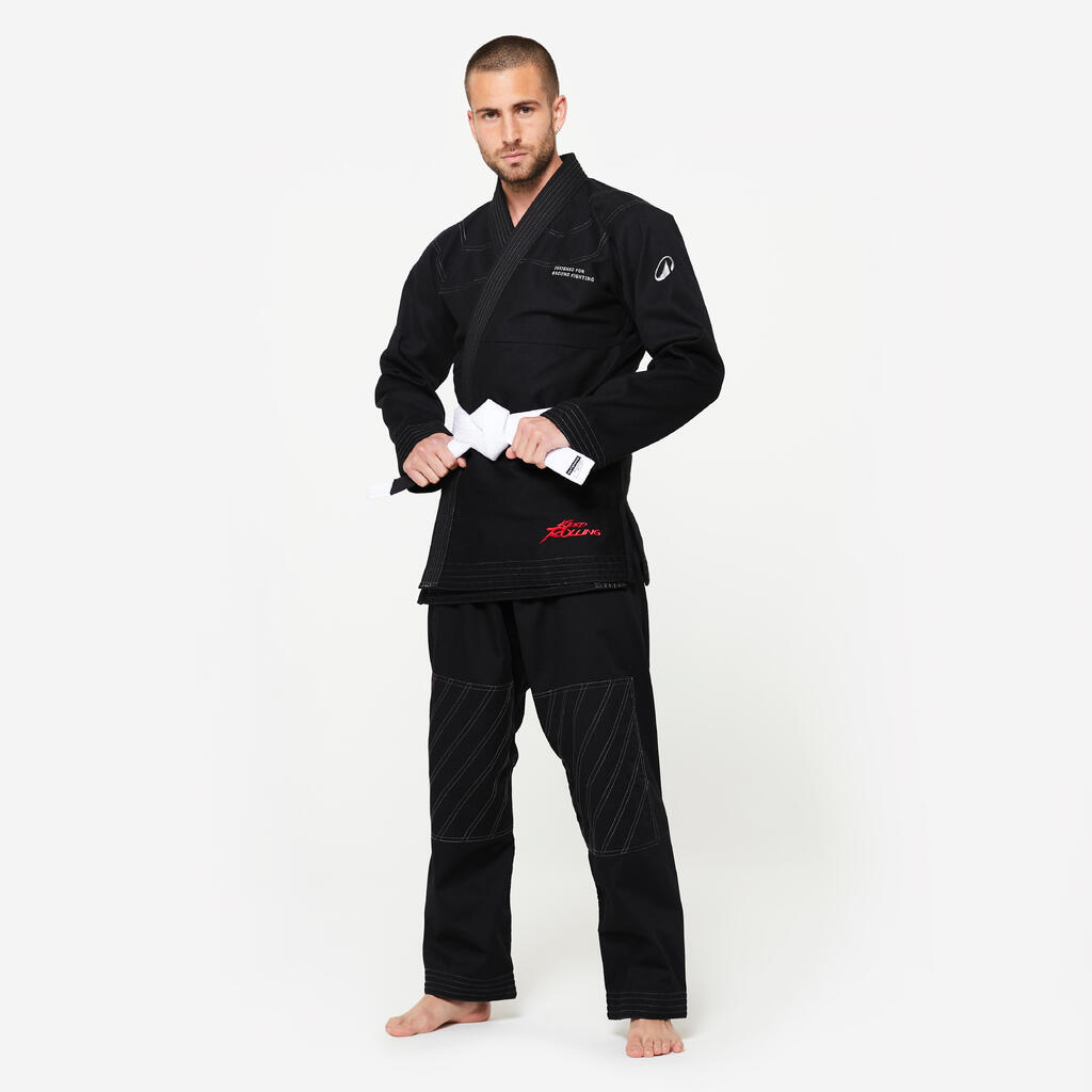 Kimono Brasilianisches Jiu-Jitsu 450 g/m² - schwarz 