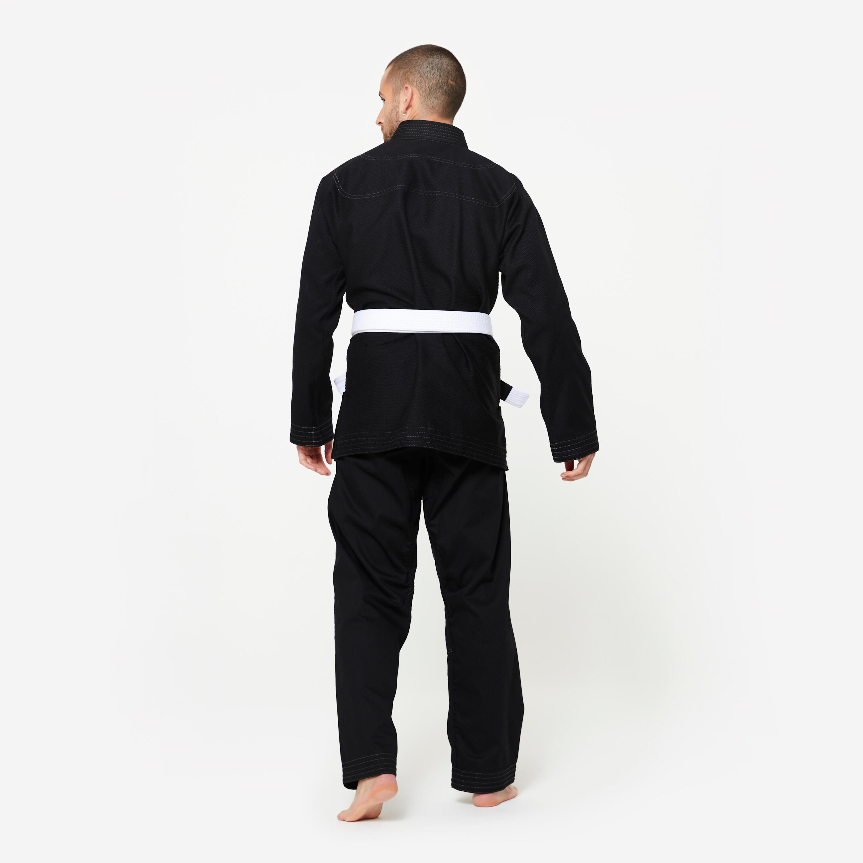 Kimono Brasilianisches Jiu-Jitsu 450 g/m² - schwarz  4/7