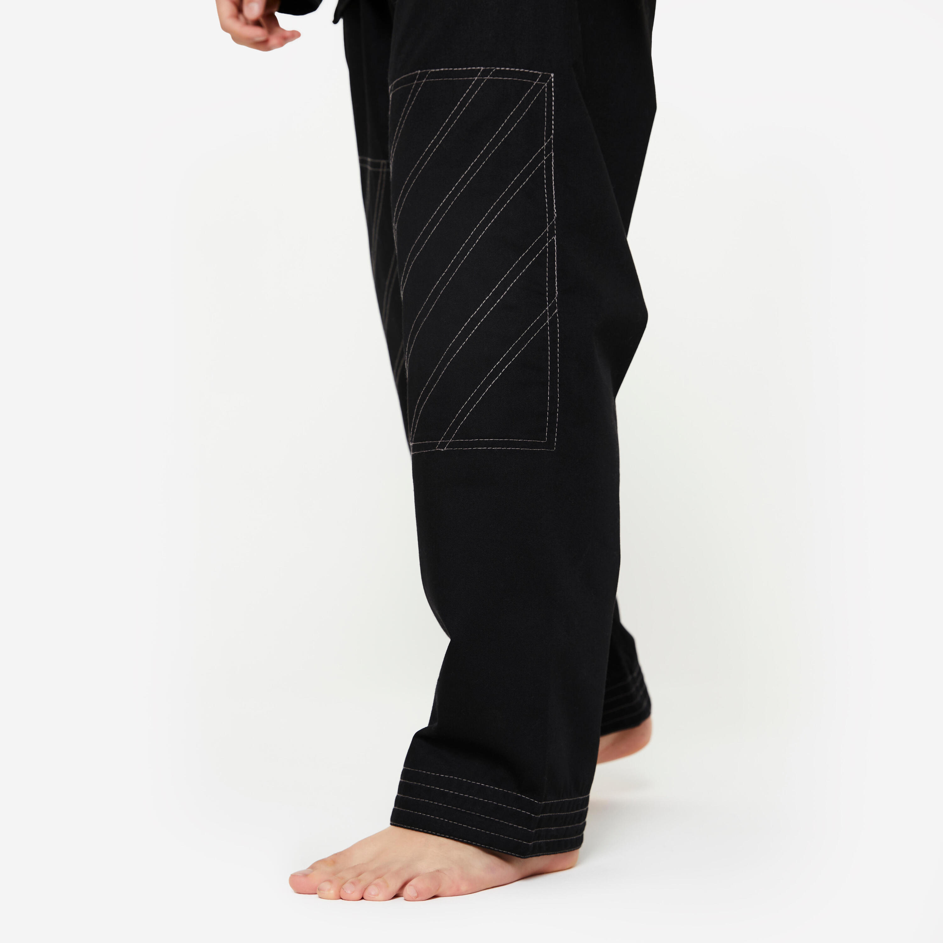 Kimono Brasilianisches Jiu-Jitsu 450 g/m² - schwarz  7/7
