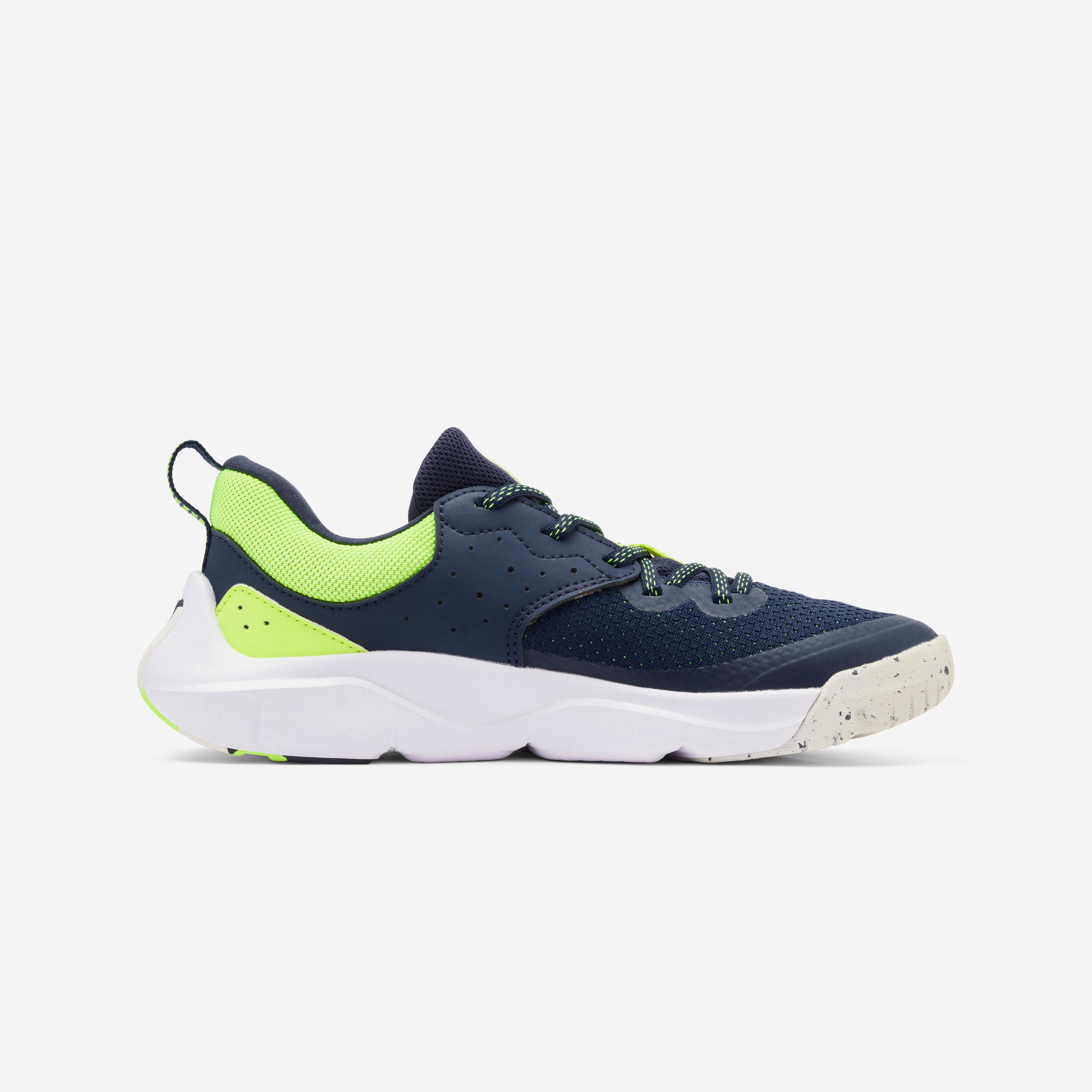 DECATHLON Zapatillas Múltiples Deportes Playful Fast Niños Azul-Amarillo Ligeras Cordones