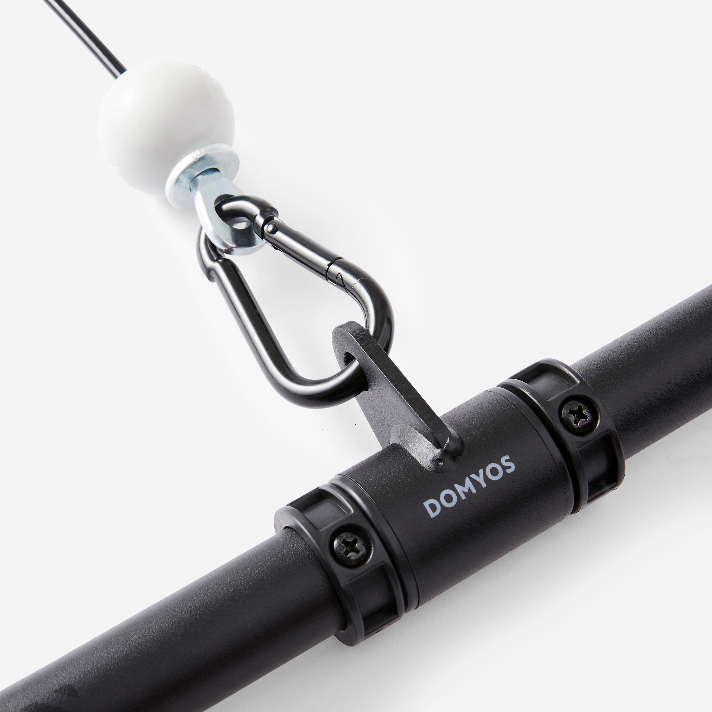 Weight Training Pulley Station With Pull Bar and Disc