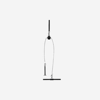 Weight Training Pulley Station With Pull Bar and Disc