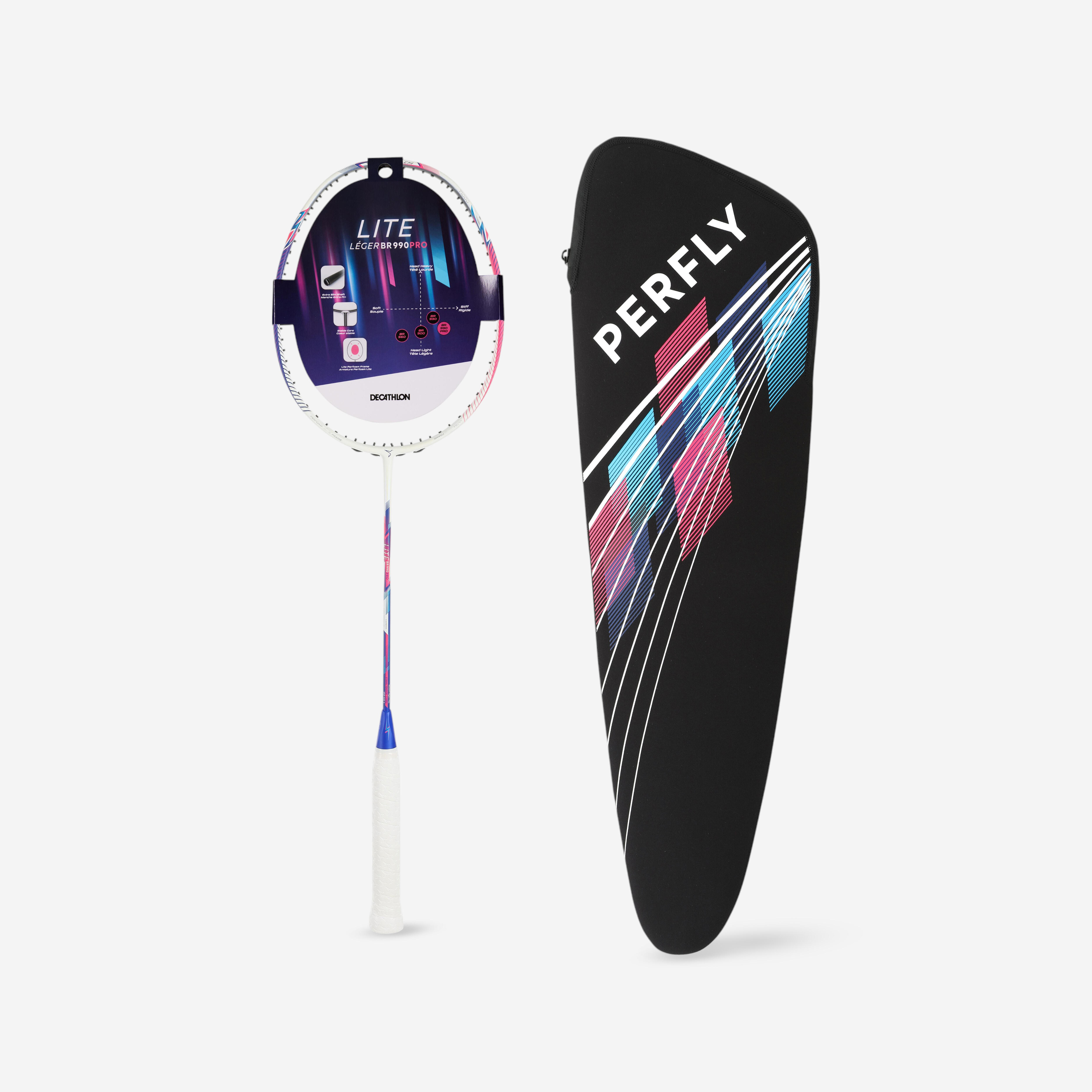 BADMINTON ADULT RACKET BR LITE 990 PRO MAGENTA