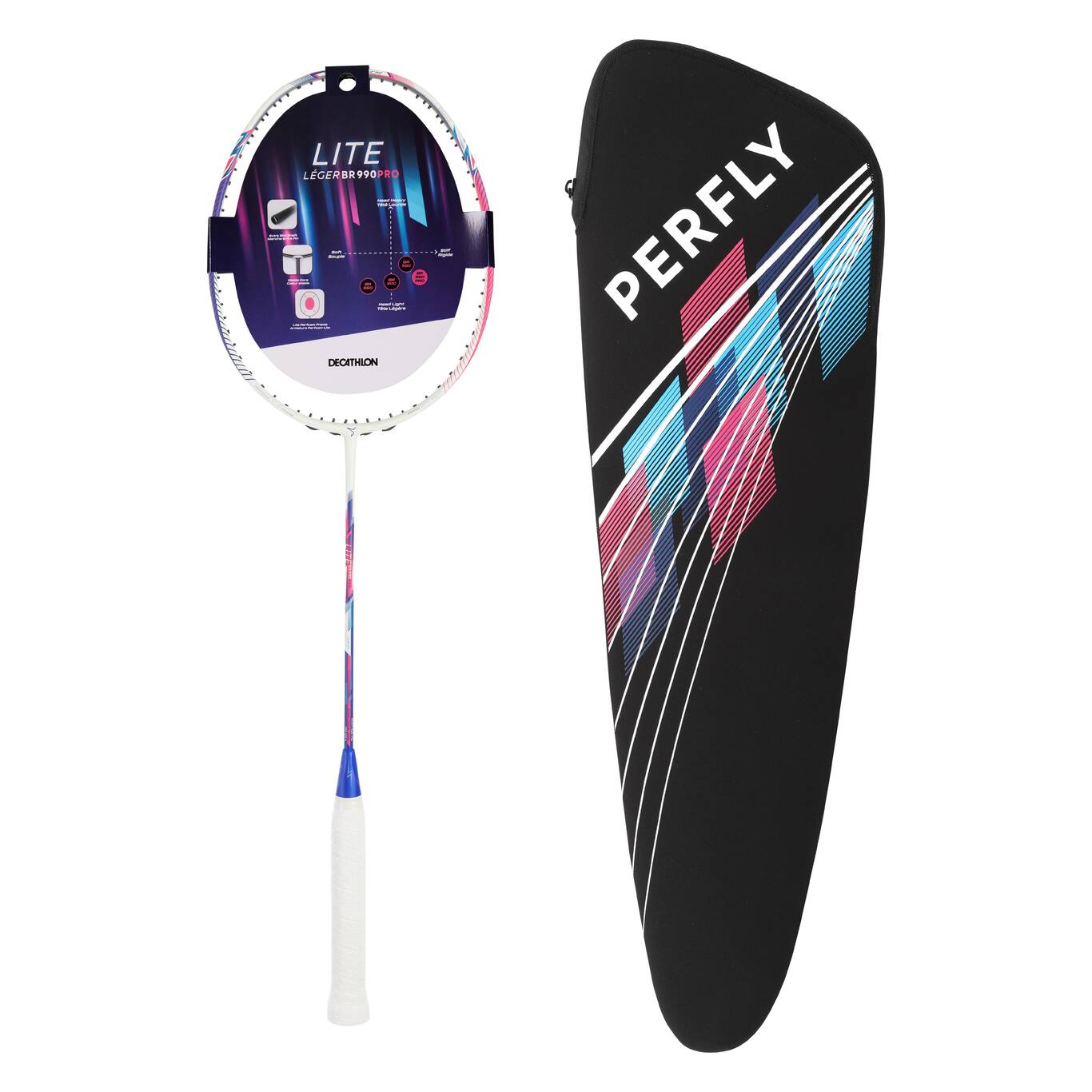 BADMINTON ADULT RACKET BR LITE 990 PRO MAGENTA