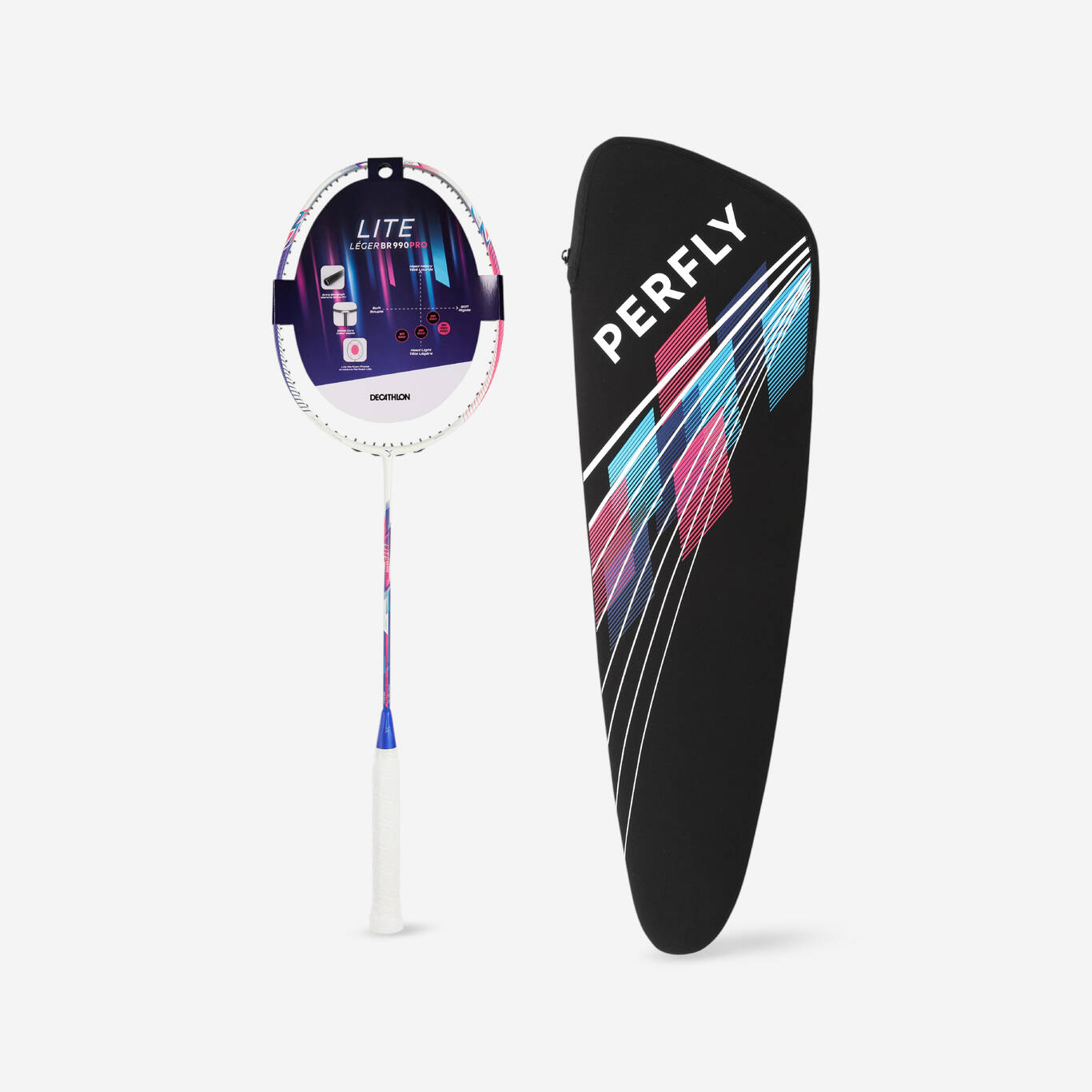 BADMINTON ADULT RACKET BR LITE 990 PRO MAGENTA BADMINTON ADULT RACKET BR LITE 990 PRO MAGENTA
