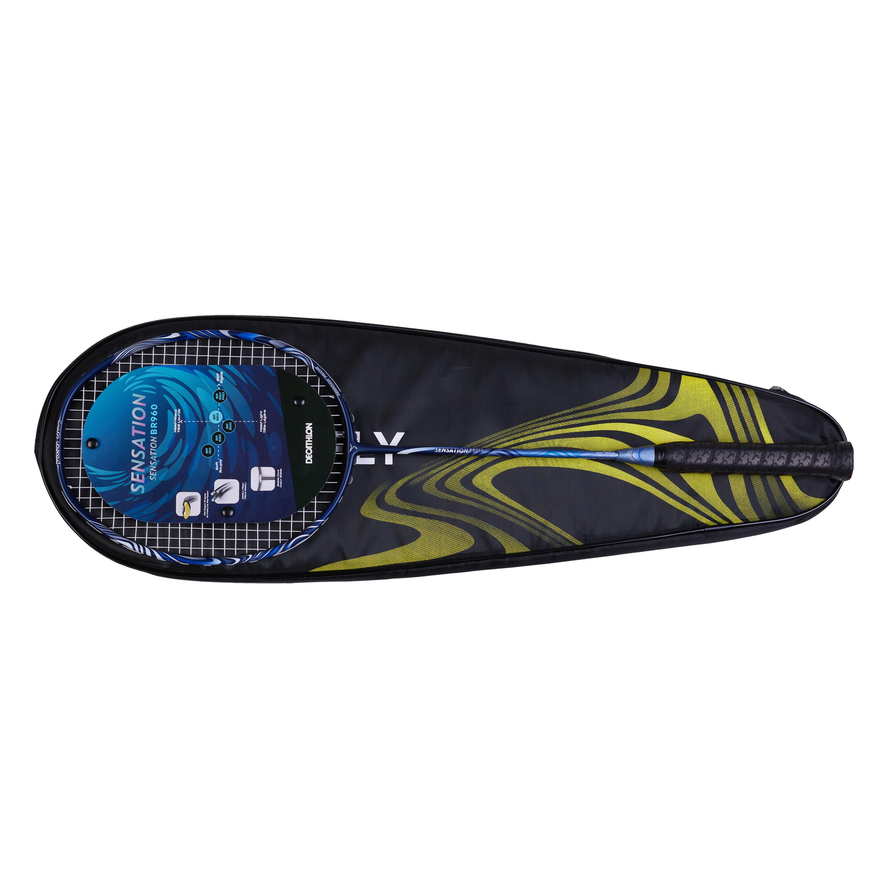Racchetta badminton adulto BR SENSATION 960 blu 12/28