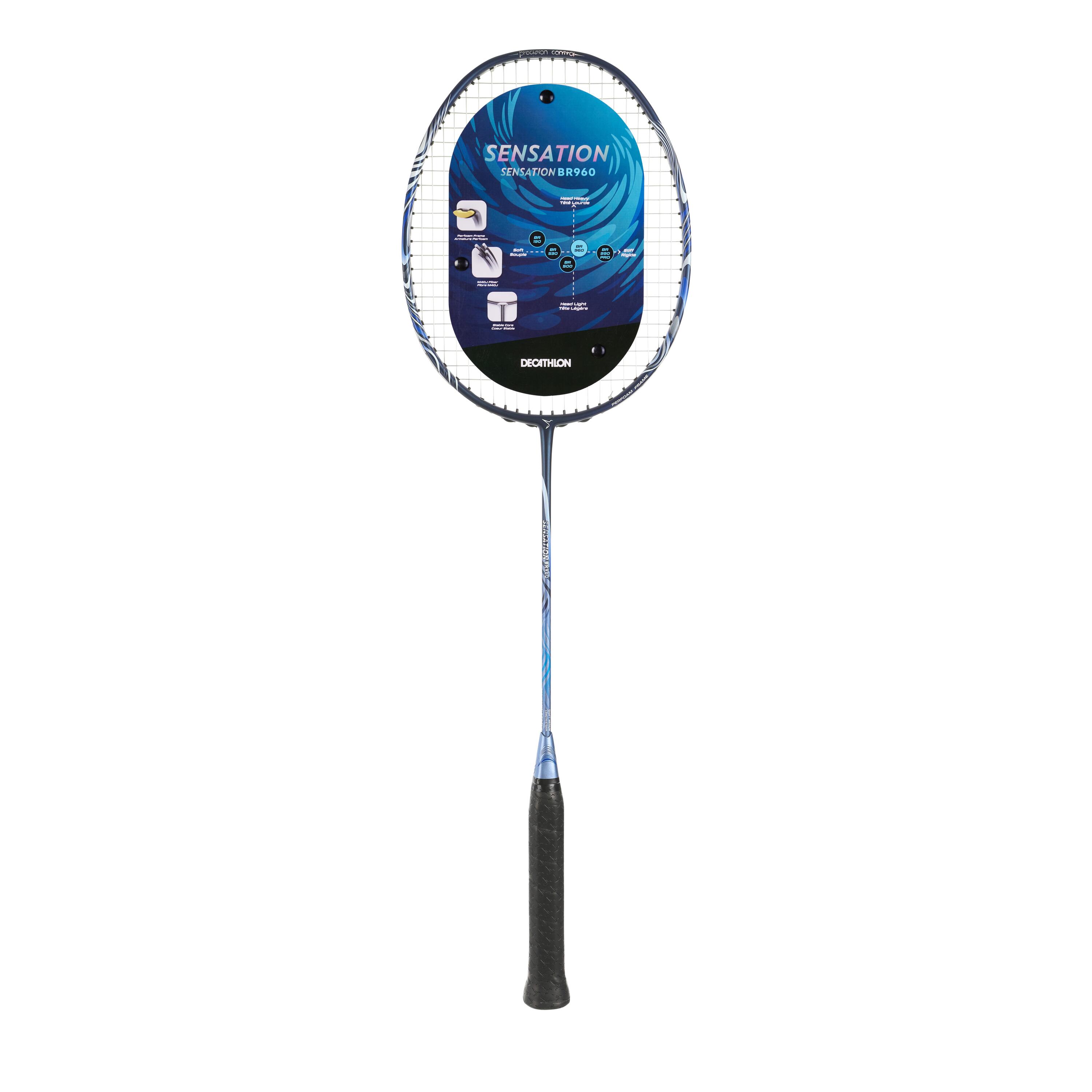 Racchetta badminton adulto BR SENSATION 960 blu 3/28