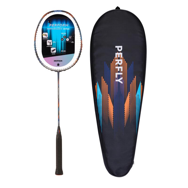 BADMINTONRACKET VOOR VOLWASSENEN BR 960 PERFORM MARINEBLAUW