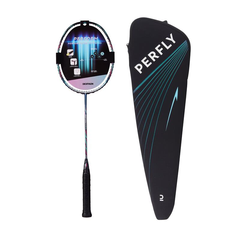 Badmintonracket voor volwassenen BR Perform 990 Pro paars onbespannen