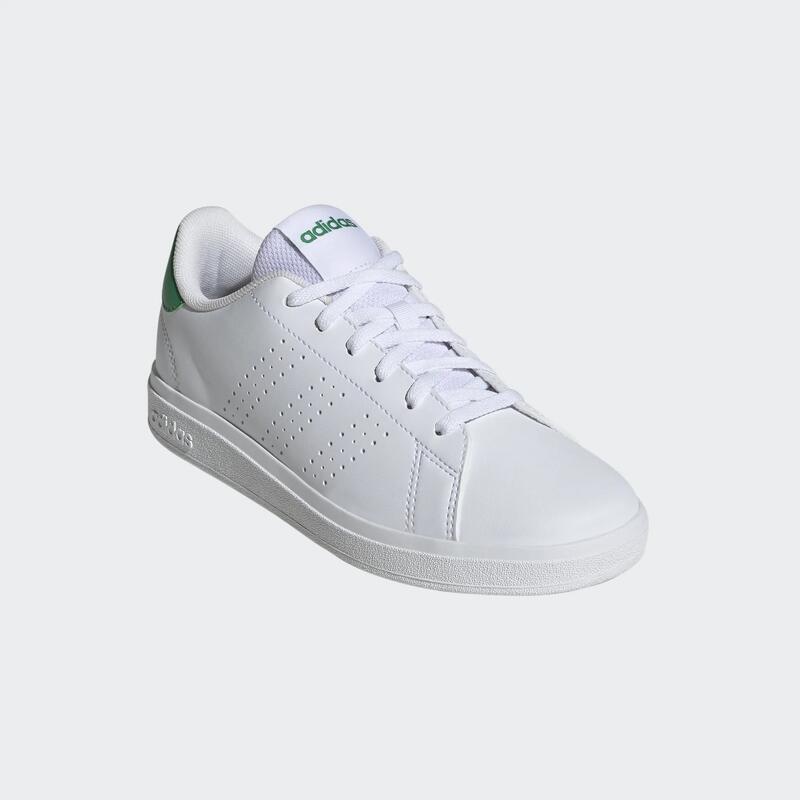 Chaussure Adidas ADVANTAGE enfant - blanc et vert