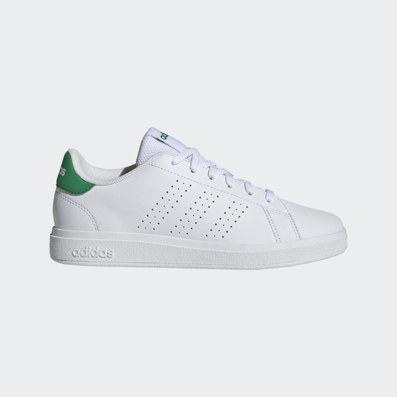 Chaussure Adidas ADVANTAGE enfant - blanc et vert