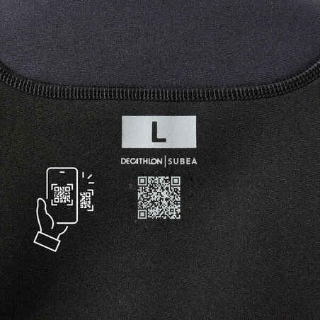 Men's 2 mm neoprene shorty wetsuit with diagonal front zip Easy