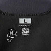 Women's 2 mm neoprene shorty wetsuit with diagonal front zip Easy