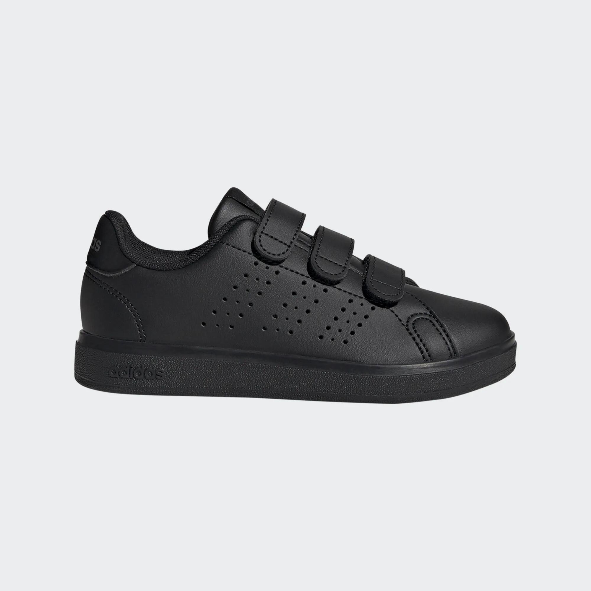 ADIDAS Turnschuhe Kinder Klettverschluss Advantage schwarz