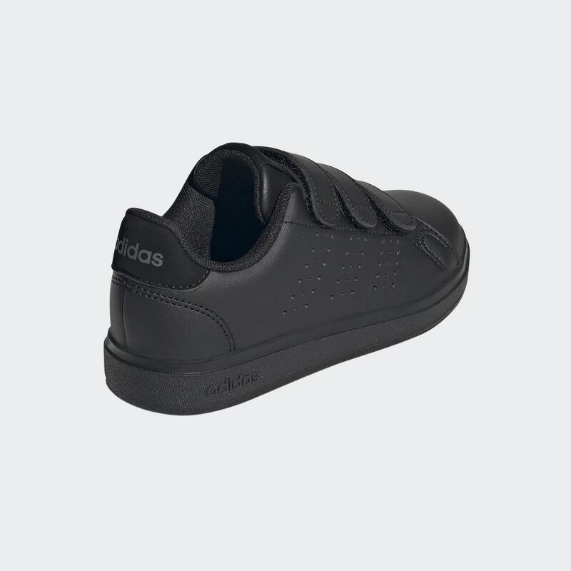 Încălțăminte cu benzi cu arici Educație fizică ADIDAS Advantage Negru Copii