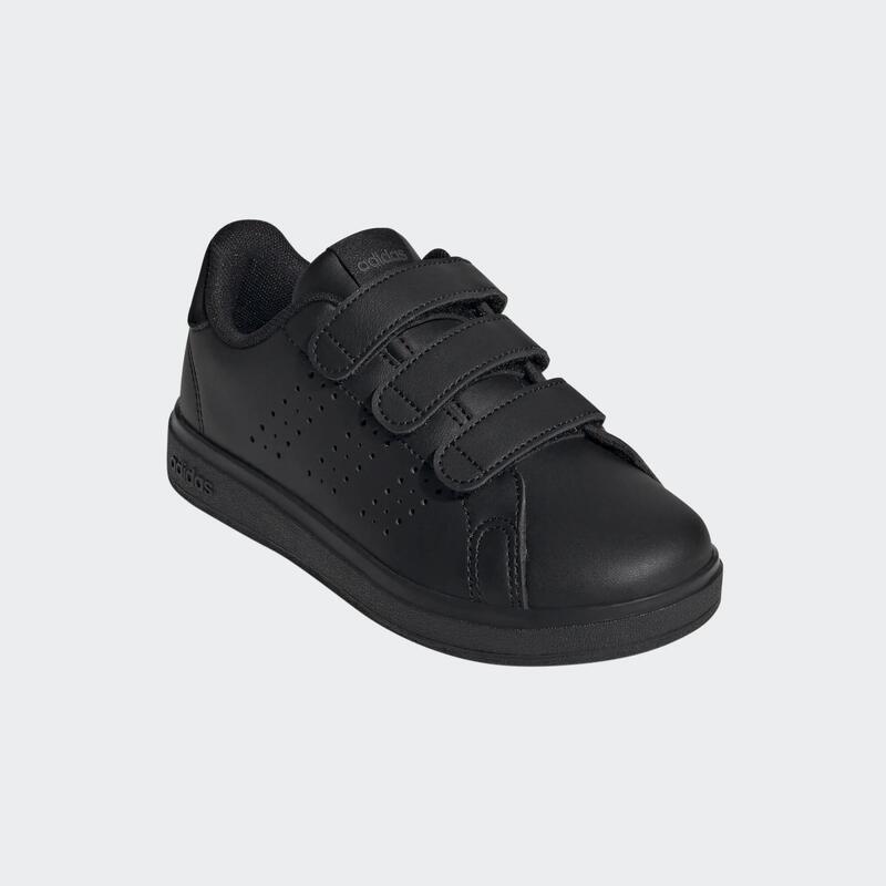 Încălțăminte cu benzi cu arici Educație fizică ADIDAS Advantage Negru Copii