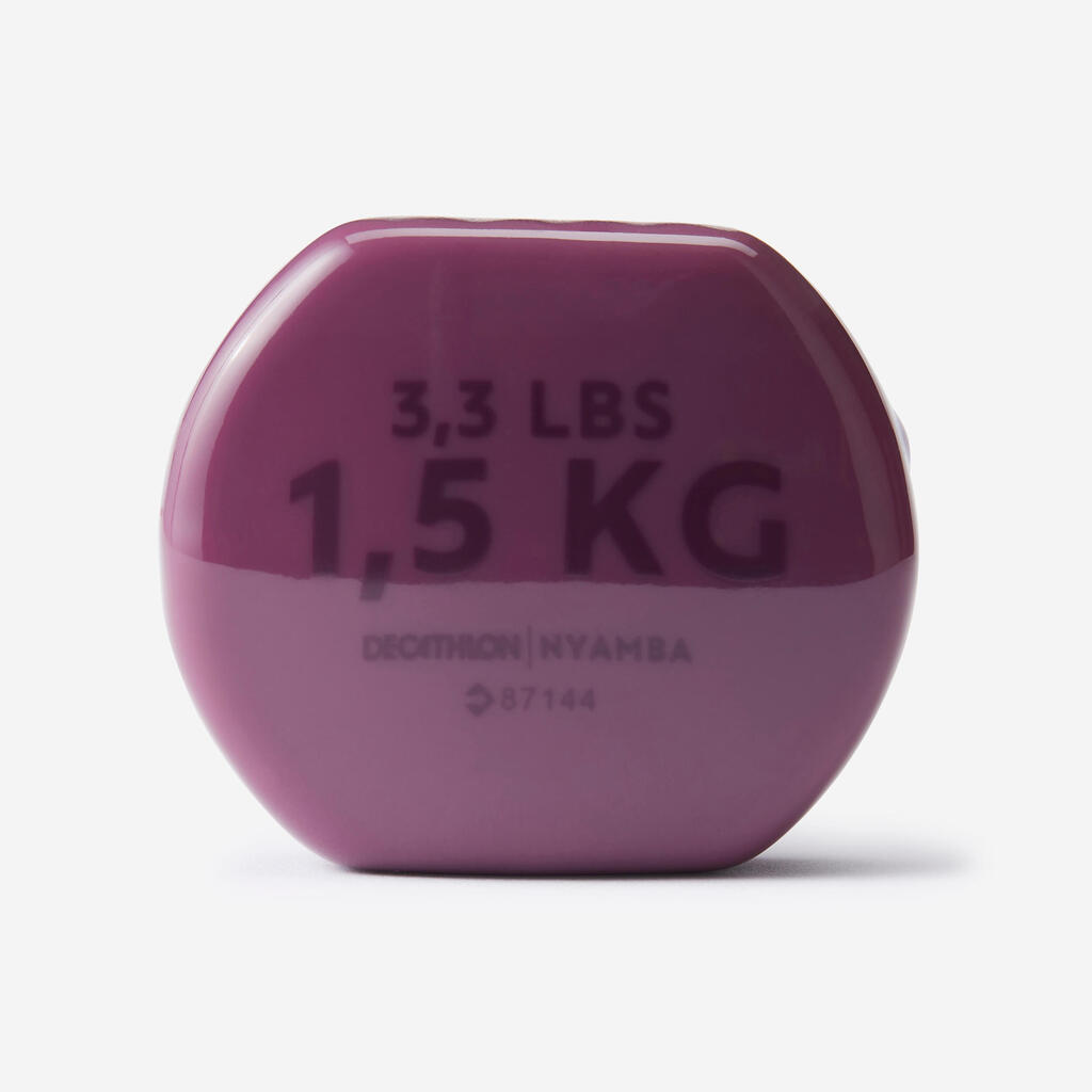 ČINKY NA FITNESS 2 × 1,5 KG – BORDOVÉ