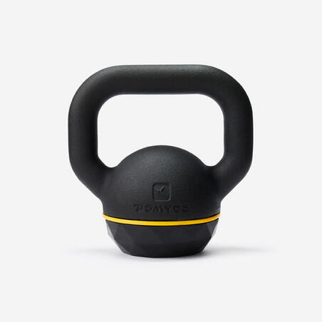 Kettlebell en fonte et base caoutchouc - 12 kg