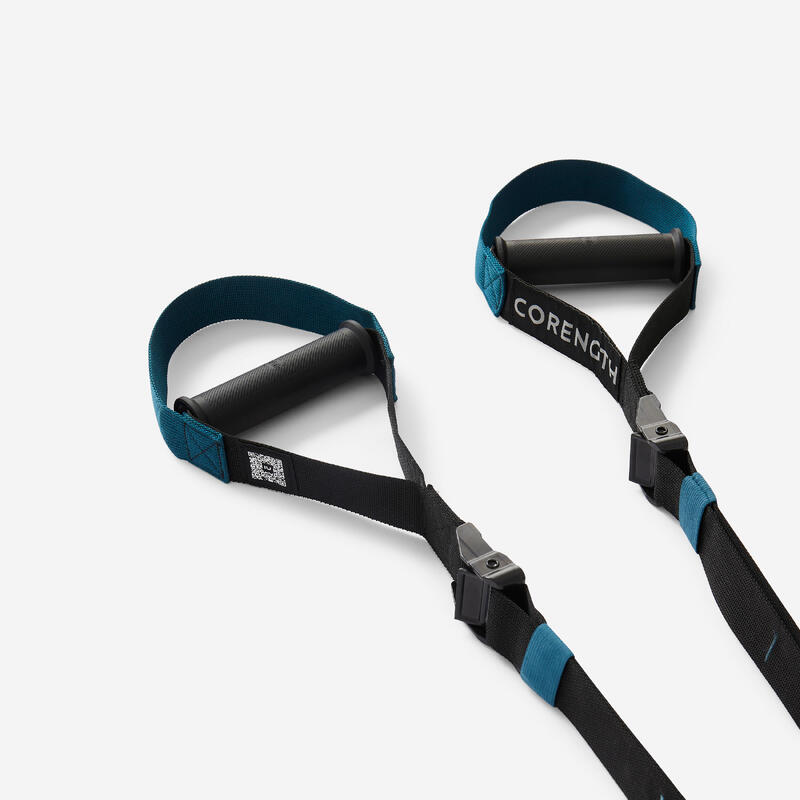 Cinghie da sospensione STRAP TRAINING 100 nero-azzurro