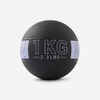 1 kg Rubber Medicine Ball - Black/Grey