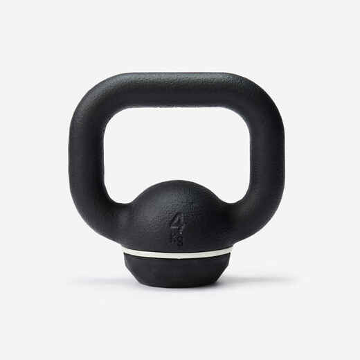 
      Kettlebell en fonte et base caoutchouc - 4 kg
  