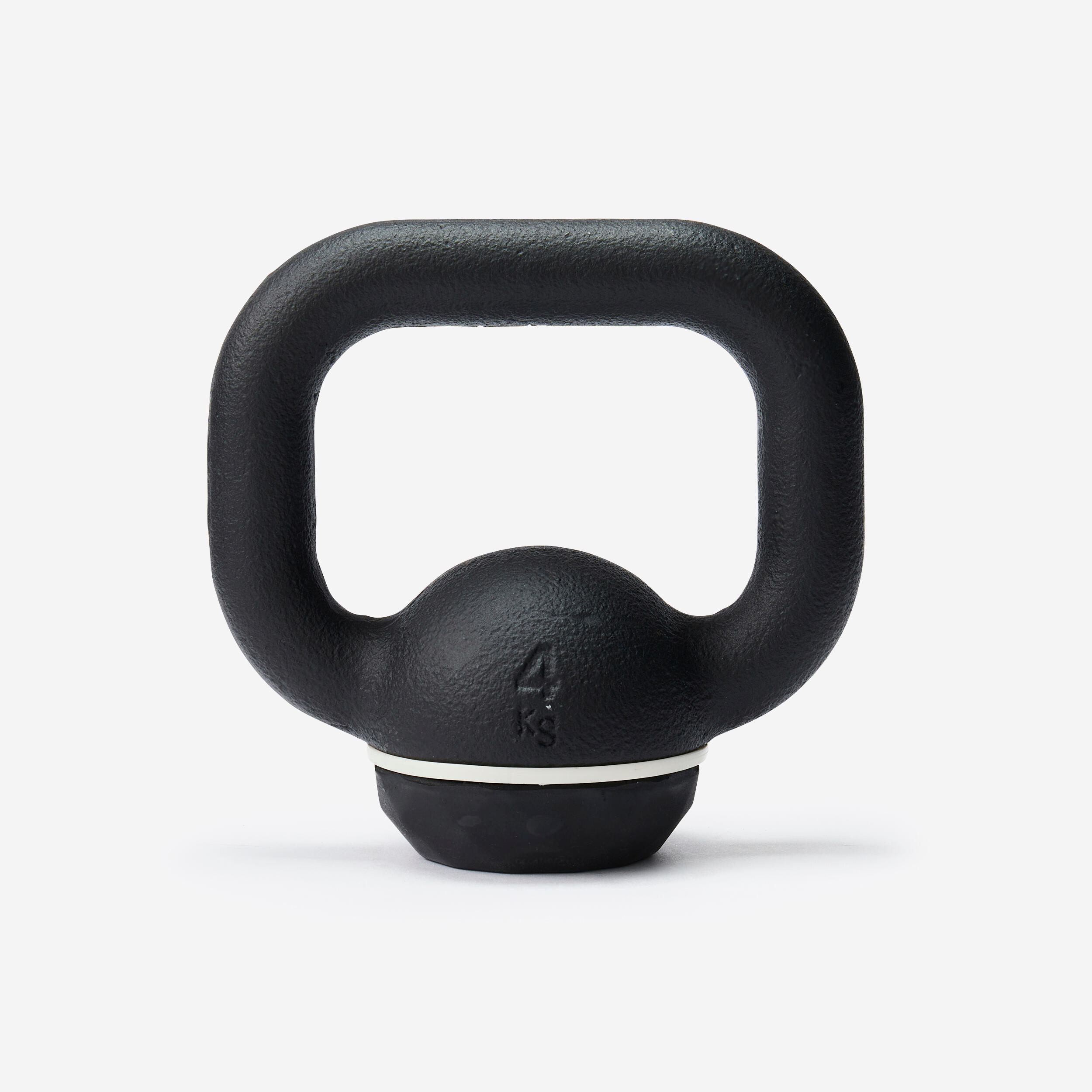 Haltere kettlebell em ferro fundido e base em borracha 4 kg