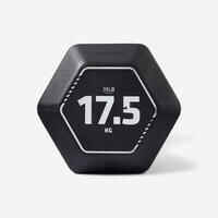 Hexagonal Cross Training Hex Dumbbell 17.5 kg - Black