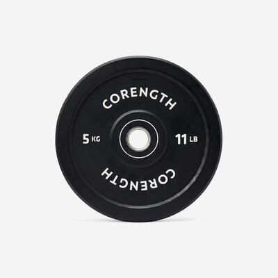 Talerz bumper do podnoszenia ciężarów Domyos 5 kg z otworem 50 mm