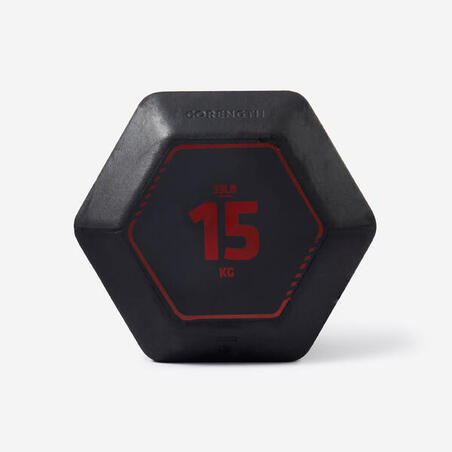 Гантель Hex для крос-тренінгу 15 кг чорна