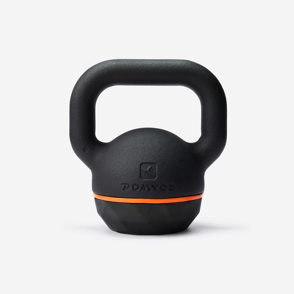 Kettlebell 16 kg liatinový s gumenou základňou