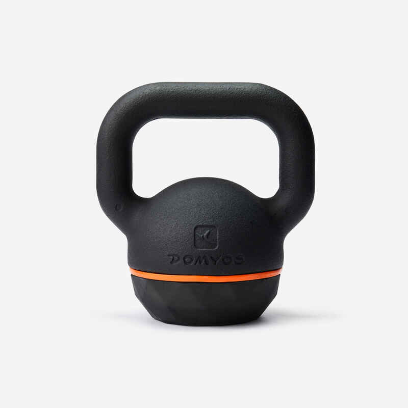 Pesa de hierro fundido con base de goma de 16 kg Kettlebell