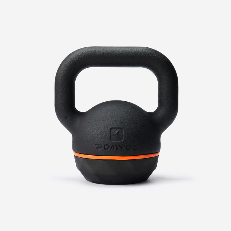 Ganteră Kettlebell din Fontă și Bază din Cauciuc - 16 kg