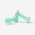 Paire d'haltères fitness 2*1 kg, fonte à 80% recyclée, vert clair