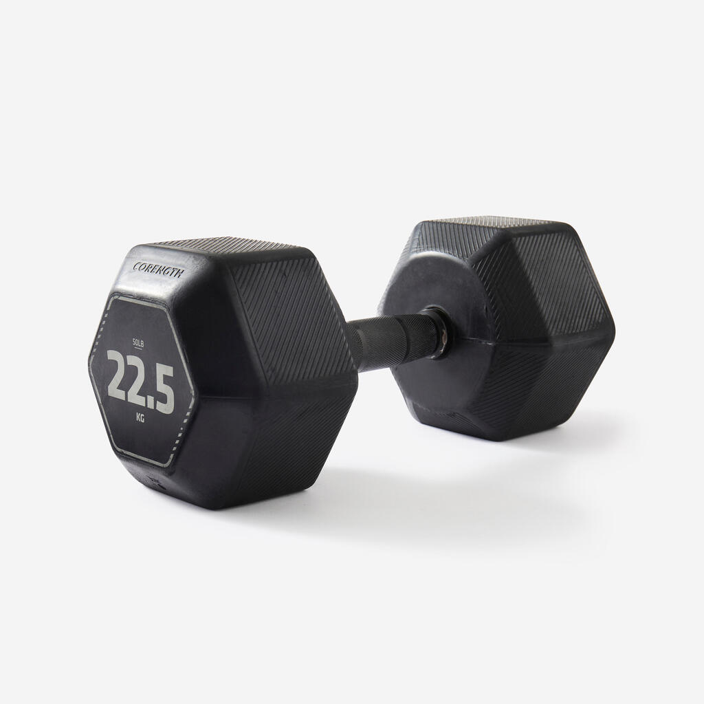 Hantel 22,5 kg Crosstraining Krafttraining ‒ Hex Dumbbell schwarz