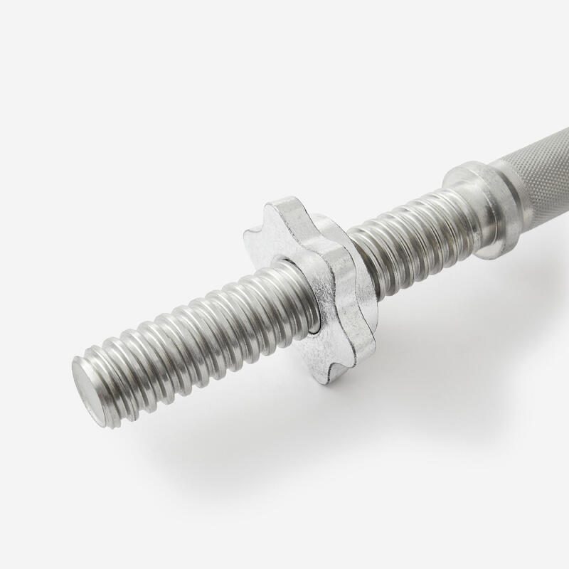 45 Cm/23 Mm Tırtıklı Dambıl Barı - Çelik - 60 kg