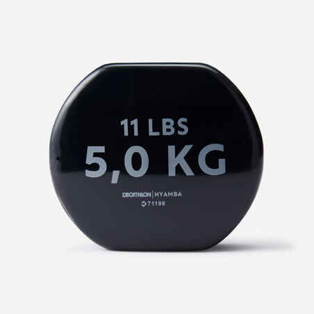 Fitness 5 kg Dumbbells Twin-Pack - Black