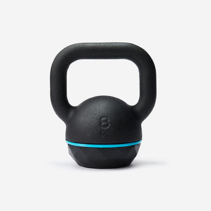 Kettlebell Corength 8 kg częściowo z recyklingowanego żeliwa.